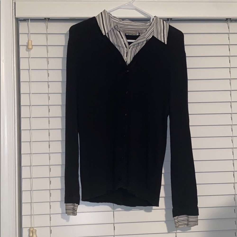 Sweater with attached Shirt